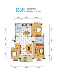 文峰·新都汇3室2厅1厨2卫建面117.86㎡