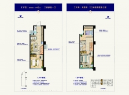 澜山公馆3室2厅1厨1卫建面46.00㎡