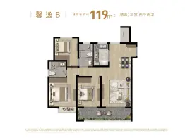 世茂璀璨泱上3室2厅1厨2卫建面119.00㎡