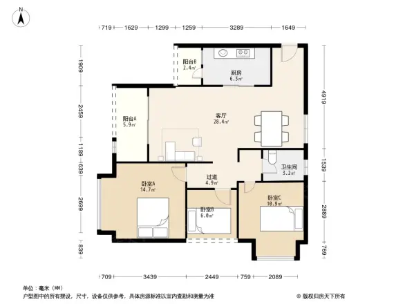 鸿笙苑宝贝的墅户型图