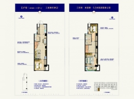 澜山公馆3室2厅1厨2卫建面61.00㎡