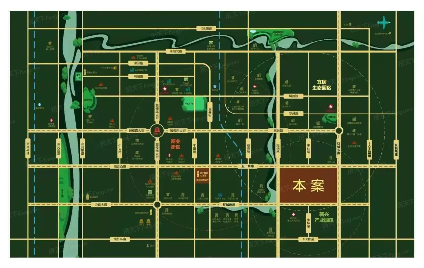 晋南农批交通图