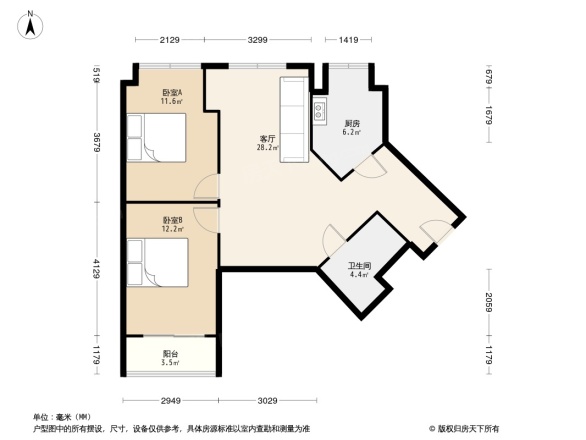 银都花园户型图