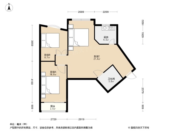 银都花园户型图