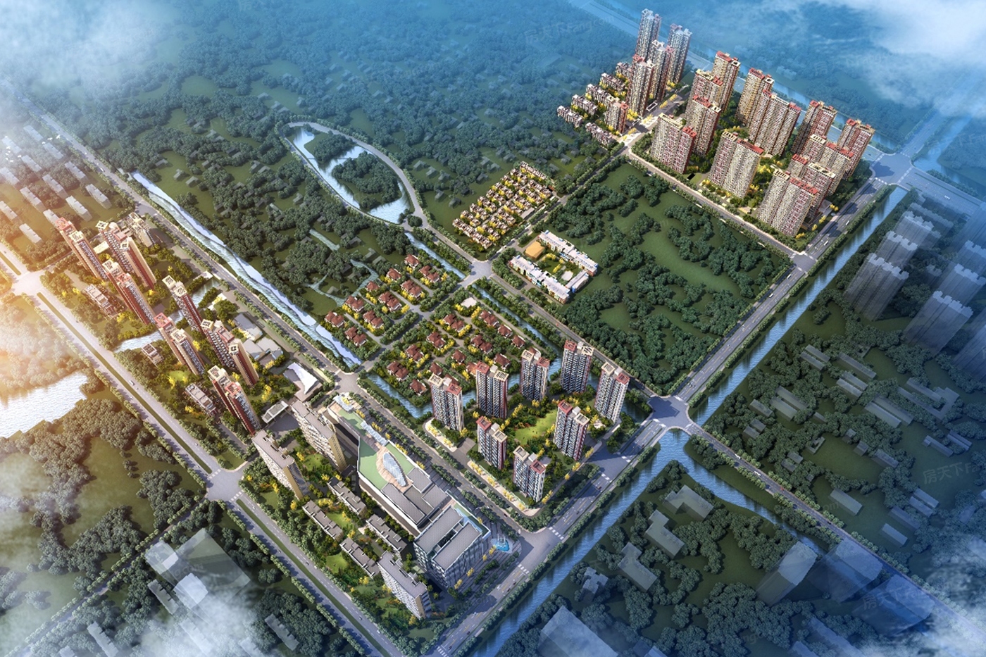 星河丹堤城央印效果图