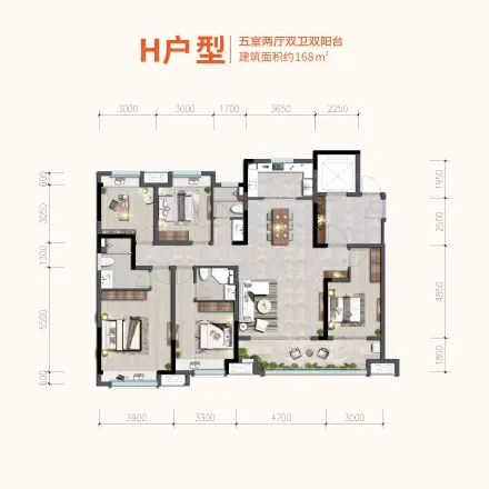 中南旭辉樾府户型图