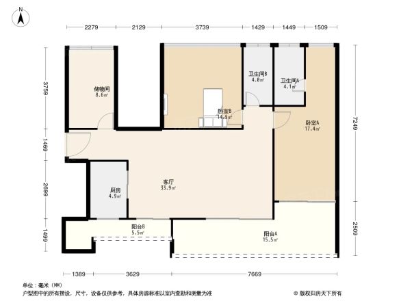公园大地别墅户型图
