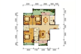 鸿信南茶御景3室2厅1厨2卫建面120.22㎡