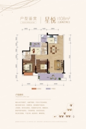 颐和星湾3室2厅1厨2卫建面108.00㎡