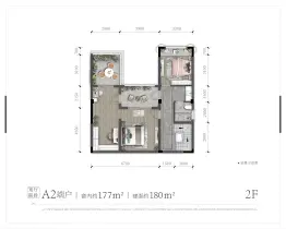 龙湖康田麓宸4室2厅1厨3卫建面180.0㎡