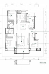 新城金樾世家4室2厅1厨2卫建面129.00㎡