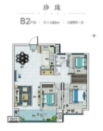 海创珑璟台3室2厅2厨1卫建面100.00㎡