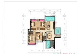 状元学府4室2厅1厨2卫建面139.90㎡