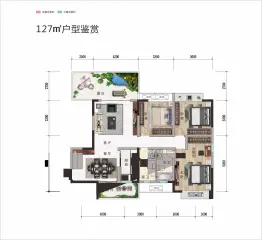 五星漍际城（二期）3室1厅1厨2卫建面127.00㎡