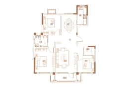 新源上城明珠3室2厅1厨1卫建面117.00㎡