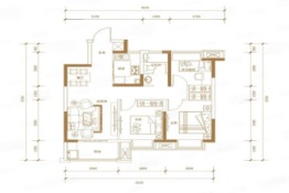 抚州ONE3室2厅1厨1卫建面89.00㎡