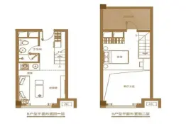 抚州ONE1室1厅1厨1卫建面36.00㎡