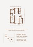 建面114平米三居户型