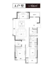 阳光城东原印江滨3室2厅1厨2卫建面106.00㎡