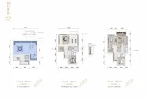 保利湖光里院平院下叠213㎡户型