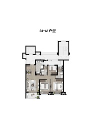 首创禧悦芳菲3室2厅1厨2卫建面88.00㎡