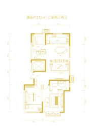 恒联宝通瑞苑3室2厅1厨2卫建面133.00㎡