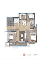 财金裕昌·金裕新城3室2厅1厨2卫建面128.00㎡