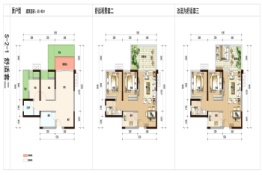 米易东方学府2室2厅1厨1卫建面60.40㎡