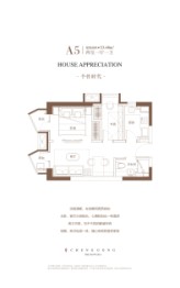 诚功新时代2室1厅1厨1卫建面53.48㎡