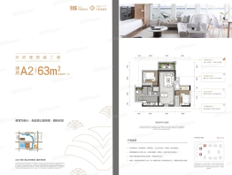 天府理想城2室2厅1厨1卫建面63.00㎡