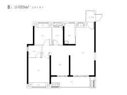 龙湖盛天·江宸府3室2厅1厨2卫建面109.00㎡