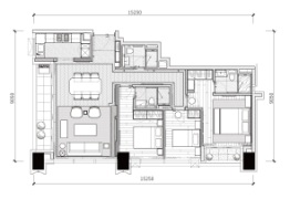 合景同创·臻林天汇3室2厅1厨3卫建面153.00㎡