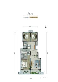 万科新都荟3室2厅1厨2卫建面110.00㎡