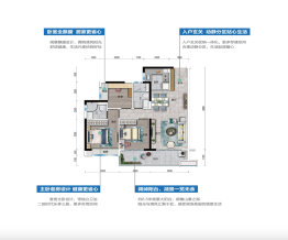 碧桂园·湖光山色3室2厅1厨2卫建面100.00㎡