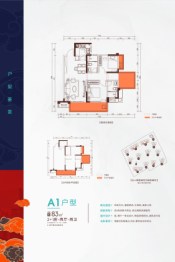 融创九熙府3室2厅1厨2卫建面83.00㎡