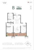 卓越和悦3室2厅2卫110㎡B户型