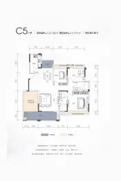 恒屹·上海城4室2厅1厨2卫建面122.58㎡