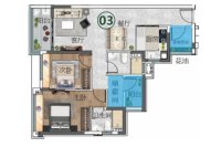 11栋建面89平03/04户型