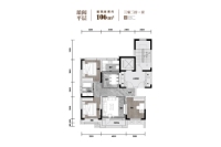 1期106㎡琅阅平层户型图