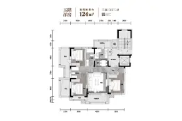 吉邦紫雲臺3室2厅1厨2卫建面124.0㎡