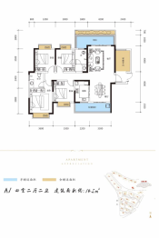 恒建·紫金湾4室2厅1厨2卫建面145.00㎡