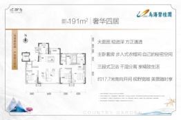 乌海碧桂园4室2厅1厨3卫建面191.00㎡