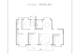 世茂璀璨未来4室2厅1厨2卫建面142.00㎡