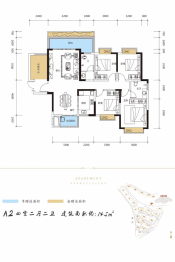 恒建·紫金湾4室2厅1厨2卫建面145.00㎡