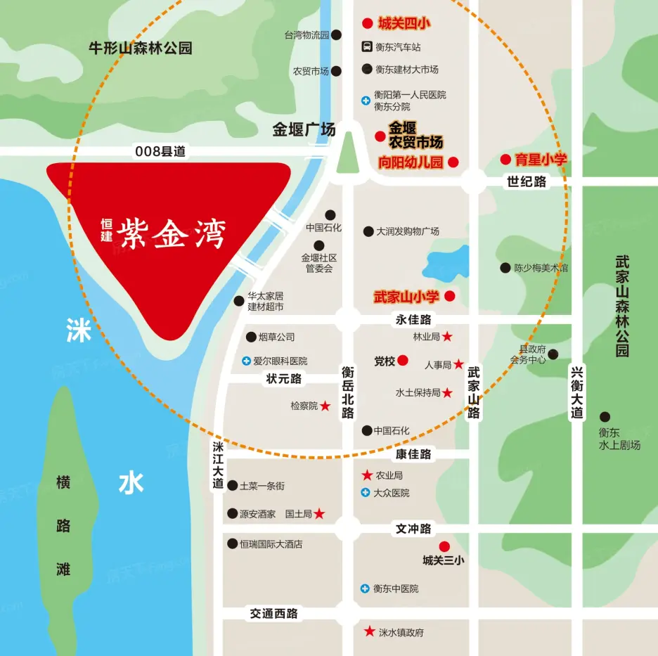 恒建·紫金湾交通图