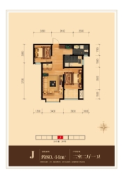 祥云里2室2厅1厨1卫建面80.44㎡