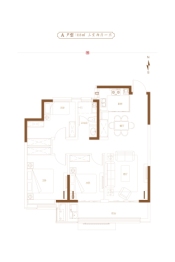 蓝石缘溪堂3室2厅1厨1卫建面113.00㎡