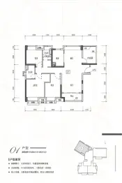 保利东湾4室2厅1厨2卫建面126.0㎡