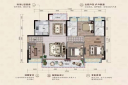 敏捷东樾府4室2厅1厨2卫建面116.00㎡