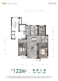 华润置地大江玖悦3室2厅1厨2卫建面122.00㎡